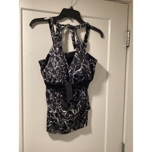 Kim Gravel Womens Black Swim Short Set Size 12